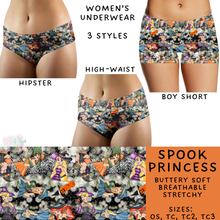 Load image into Gallery viewer, Ready To Ship - Spook Princess Women&#39;s Underwear - Boy Short OS &amp; TC - Hipster OS &amp; TC
