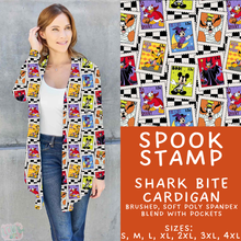 Load image into Gallery viewer, Batch #567 - Magical Character Halloween - Closes 8/10 - ETA early Oct - Spook Stamp Cardigan
