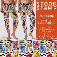Load image into Gallery viewer, Batch #567 - Magical Character Halloween - Closes 8/10 - ETA early Oct - Spook Stamp Full and Capri Length Joggers
