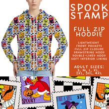 Load image into Gallery viewer, Batch #567 - Magical Character Halloween - Closes 8/10 - ETA early Oct - Spook Stamp Full Zip Hoodie
