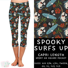 Load image into Gallery viewer, Ready to Ship - Spooky Surfs Up Capri Length Leggings - OS Sport Pocket &amp; TC2 Square Pocket
