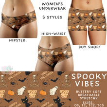 Load image into Gallery viewer, Ready To Ship - Spooky Vibes Women&#39;s Underwear - Boy Short OS &amp; TC2
