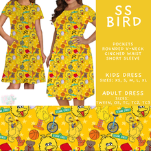 Load image into Gallery viewer, Batch #544 - Cool Characters 16 - Closes 6/17 - ETA mid August - SS Bird Adult &amp; Kids Dresses
