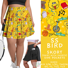 Load image into Gallery viewer, Batch #544 - Cool Characters 16 - Closes 6/17 - ETA mid August - SS Bird Skort
