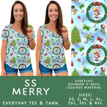 Load image into Gallery viewer, Batch #598 - Magical Character Christmas 2 - Closes 10/14 - ETA early Dec - SS Merry Everyday Tank &amp; Tee
