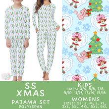 Load image into Gallery viewer, Batch #584 - Christmas Family Pajamas - Closes 9/11 - ETA mid Nov - SS XMas Womens &amp; Kids Pajama Set
