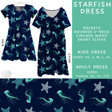 Load image into Gallery viewer, Batch #307 - Sea Life - Closes 3/20 - ETA mid May - Starfish Adult &amp; Kids Dresses
