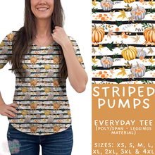 Load image into Gallery viewer, Batch #407 - Fall Fun 2 - Closes 9/4 - ETA mid/late October - Striped Pumps Everyday Tee
