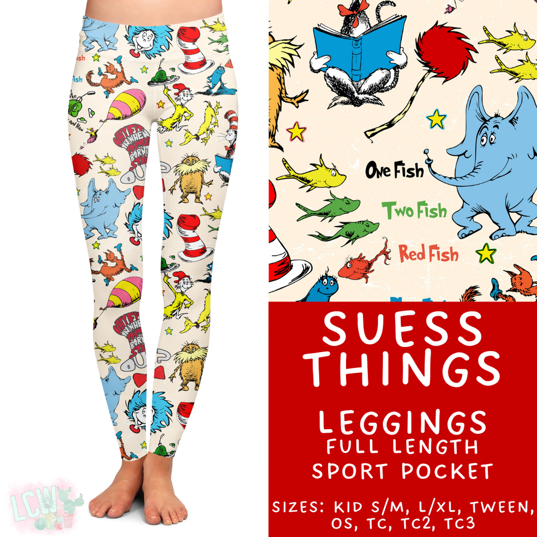 Batch #456 - Storybook Collection 4 - Closes 11/28 - ETA late Jan - Suess Things Full Length Leggings
