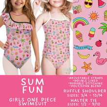 Load image into Gallery viewer, Batch #543 - Pool Party 2 - Closes 6/15 - ETA early/mid August - Sum Fun Girl's Swimsuit
