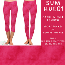 Load image into Gallery viewer, Batch #537 - Summer Hues - Closes 6/1 - ETA early August - Sum Hues01 Full and Capri Length Leggings
