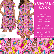 Load image into Gallery viewer, Batch #339 - Character Summer - Closes 5/15 - ETA mid July - Summer Barb Adult &amp; Kids Dresses
