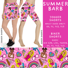 Load image into Gallery viewer, Batch #339 - Character Summer - Closes 5/15 - ETA mid July - Summer Barb Biker &amp; Jogger Shorts
