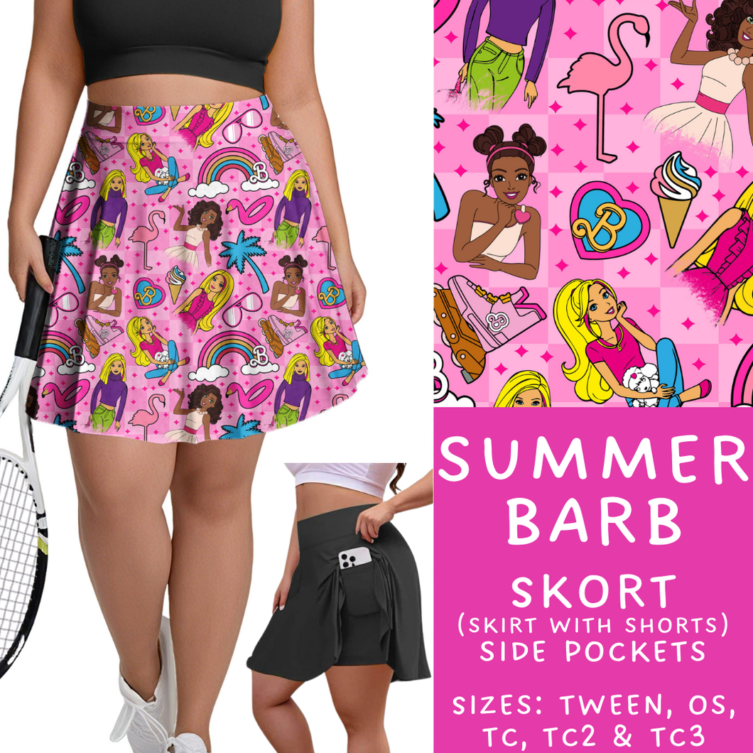 Batch #339 - Character Summer - Closes 5/15 - ETA mid July - Summer Barb Skort