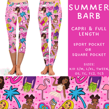 Load image into Gallery viewer, Batch #339 - Character Summer - Closes 5/15 - ETA mid July - Summer Barb Full and Capri Length Leggings
