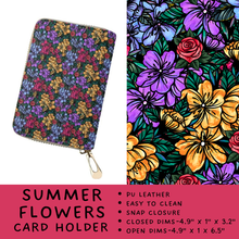 Load image into Gallery viewer, Batch #309 - Card Holders &amp; Mini Backpacks - Closing 3/24 - ETA late May - Summer Flowers Card Holder
