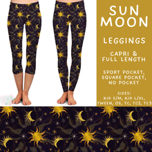 Load image into Gallery viewer, Batch #592 -  Fun Run 27 - Closes 9/30 - ETA late Nov - Sun Moon Full and Capri Length Leggings
