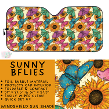 Load image into Gallery viewer, Batch #554 - Car Accessories 3 - Closes 7/10 - ETA early/mid Sept - Sunny BFlies Windshield Sun Shade
