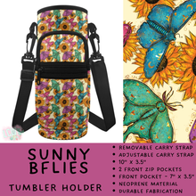 Load image into Gallery viewer, Batch #551 - Tumbler Holder 2 - Closes 7/3 - ETA early Sept - Sunny BFlies Tumbler Holder
