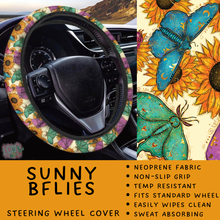 Load image into Gallery viewer, Batch #554 - Car Accessories 3 - Closes 7/10 - ETA early/mid Sept - Sunny BFlies Steering Wheel Cover
