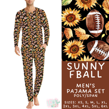 Load image into Gallery viewer, Batch #580 - Fall Family Pajamas 2 - Closes 9/4 - ETA early Nov - Sunny FBall Men's Pajama Set
