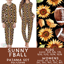 Load image into Gallery viewer, Batch #580 - Fall Family Pajamas 2 - Closes 9/4 - ETA early Nov - Sunny FBall Women's &amp; Kid's Pajama Set
