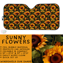 Load image into Gallery viewer, Batch #554 - Car Accessories 3 - Closes 7/10 - ETA early/mid Sept - Sunny Flowers Windshield Sun Shade
