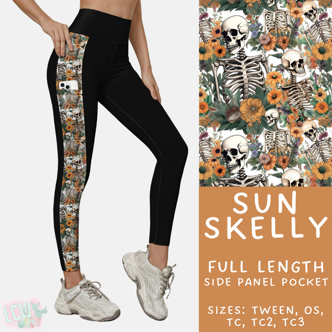 Ready to Ship - Sun Skelly Side Panel Pocket Leggings - TC