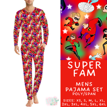 Load image into Gallery viewer, Batch #590 - Magical Family Pajamas - Closes 9/18 - ETA mid Nov - Super Fam Men's Pajama Set
