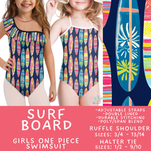 Load image into Gallery viewer, Batch #543 - Pool Party 2 - Closes 6/15 - ETA early/mid August - Surf Board Girl's Swimsuit
