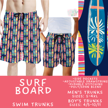 Load image into Gallery viewer, Batch #543 - Pool Party 2 - Closes 6/15 - ETA early/mid August - Surf Board Boys' &amp; Men's Swim Trunks
