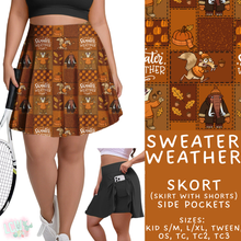 Load image into Gallery viewer, Batch #409 - Character Fall 2 - Closes 9/8 - ETA late October - Sweater Weather Skort
