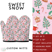 Load image into Gallery viewer, Batch #591 - Baking Spirits Bright 3 - Closes 9/28 - ETA mid/late Nov - Sweet Snow Oven Mitts
