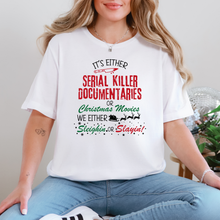 Load image into Gallery viewer, Wholesale Sleighin or Slayin Sweatshirt or Graphic Tee - White Tee
