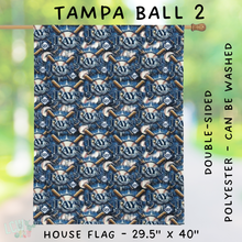 Load image into Gallery viewer, Batch #312 - Strike Out Baseball Flags - Closes 3/28 - ETA late May - Tampa Ball 2 House Flag
