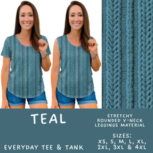 Load image into Gallery viewer, Batch #596 - Sweater Weather - Closes 10/9 - ETA early Dec - Teal Everyday Tank &amp; Tee
