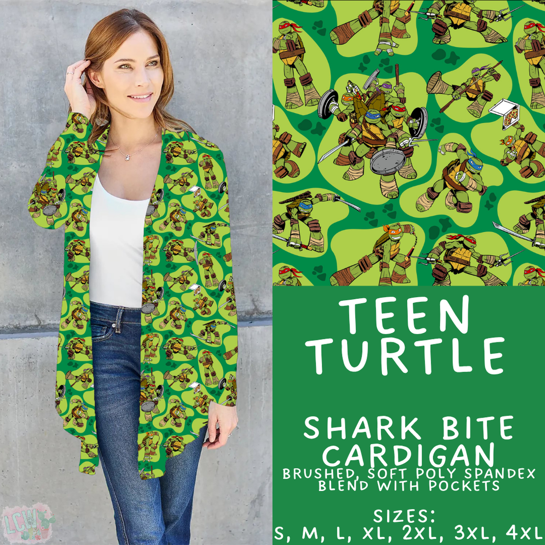 Batch #454 - Cool Characters 10 - Closes 11/26 - ETA mid Jan - Teen Turtle Cardigan