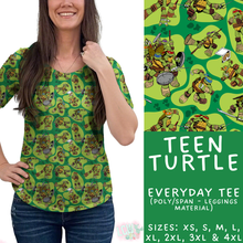 Load image into Gallery viewer, Batch #454 - Cool Characters 10 - Closes 11/26 - ETA mid Jan - Teen Turtle Everyday Tee

