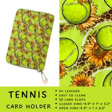 Load image into Gallery viewer, Batch #309 - Card Holders &amp; Mini Backpacks - Closing 3/24 - ETA late May - Tennis Card Holder
