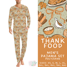 Load image into Gallery viewer, Batch #580 - Fall Family Pajamas 2 - Closes 9/4 - ETA early Nov - Thank Food Men's Pajama Set
