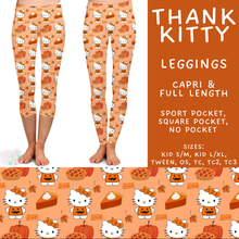 Load image into Gallery viewer, Batch #583 - Magical Character Fall - Closes 9/9 - ETA early Nov - Thank Kitty Full and Capri Length Leggings
