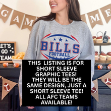Load image into Gallery viewer, NFL AFC Football Teams Graphic Tees
