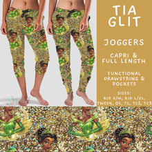 Load image into Gallery viewer, Batch #557 - Princess Glitter - Closes 7/17 - ETA mid Sept - Tia Glit Full and Capri Length Joggers
