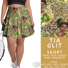Load image into Gallery viewer, Batch #557 - Princess Glitter - Closes 7/17 - ETA mid Sept - Tia Glit Skort
