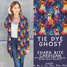 Load image into Gallery viewer, Batch #560 - Halloween 4 - Closes 7/26 - ETA late Sept - Tie Dye Ghost Cardigan
