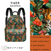 Load image into Gallery viewer, Batch #309 - Card Holders &amp; Mini Backpacks - Closing 3/24 - ETA late May - Tiger Mini Backpack
