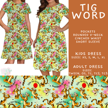 Load image into Gallery viewer, Batch #608 - Magic in Words - Closes 11/4 - ETA early Jan - Tig Word Adult &amp; Kids Dresses
