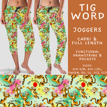 Load image into Gallery viewer, Batch #608 - Magic in Words - Closes 11/4 - ETA early Jan - Tig Word Full and Capri Length Joggers
