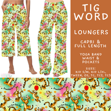 Load image into Gallery viewer, Batch #608 - Magic in Words - Closes 11/4 - ETA early Jan - Tig Word Capri and Full Length Loungers
