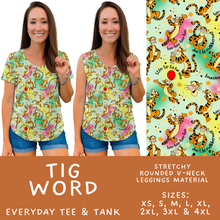 Load image into Gallery viewer, Batch #608 - Magic in Words - Closes 11/4 - ETA early Jan - Tig Word Everyday Tank &amp; Tee
